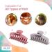 Solest London Hair Claw Clips - Pack of 6 Claw Clip for Women and Girls - 6 Trendy Coloured Claw Clip - 4.3 inch - Hair Claw Clips for all Hair with a hair comb gift (Pastel Matte) - Buy Online on GoSupps.com