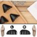 2 Pairs Shoe Inserts for Loose Shoes | Reusable Toe Cushion Fillers | Size Reducer for High Heels Flats & Casual Shoes (Black Pointy - Buy Online on GoSupps.com