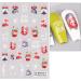 JMEOWIO 6 Sheets Christmas Nail Art Stickers Decals Self-Adhesive Winter Holiday Cute Red Nail Supplies Nail Art Design Decoration Accessories - Buy Online on GoSupps.com