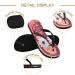 Mnsruu Red Flowers Dragonfly Flip Flops - Stylish Travel Home Hotel & Spa Footwear for Women & Men (XS Size) - Buy Online on GoSupps.com