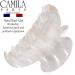 Camila Paris CP3065 French Handmade Hair Clip - Small White Girls Claw Jaw Clip, Durable Styling Accessory for Women, Strong Hold, No-Slip Grip - Made in France (2 Inch) - Buy Online on GoSupps.com