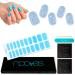 NOOVES NOOVES Nails Premium Precursed Gel Nail Polish - Artic Blue | Semi-Hardened Gel Nail Strips | Semi-Permanent Gel Nail Stickers | Gel Nail Stickers | Gel Nails