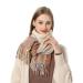 HANXIULIN triangular scarf women's winter scarf elegant luxurious scarf casual wrap scarf with button ladies scarf poncho AP