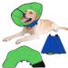 Roll ruff for dog leak protection soft protective collar tape tapes adjustable recycling neck band breathable pet Elisabethane dog collar blue & green small-l-blue-green