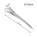 Tancuder 24-Piece Metal Bill Hair Clips - 3.5 Alligator Hairdressing Accessories for DIY - Silver - Buy Online on GoSupps.com