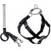 2 Hounds Design Freedom No Pull Dog Harness | Adjustable Gentle Comfortable Control for Easy Dog Walking |for Small Medium and Large Dogs | Made in USA | Leash Included LG (Chest 28"- 32") Black