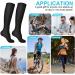 ACWOO Compression Stockings for Men & Women - 2 Pairs Medical Support Socks 15-20 mmHg for Running Sports Travel & Cycling - Black L/XL - Buy Online on GoSupps.com