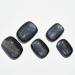 GLAMERMAID Extra Short Squoval Press on Nails - Halloween Rainbow Black Gel 24 Glossy Reusable Acrylic Manicure Kits for Women - Buy Online on GoSupps.com