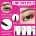 Eyebrow Pencil 4 Micro-Fork Tip - Waterproof Smudge-Proof 24H Long-Lasting & Easy Glam Look - Dark Brown 2# | International Shipping - Buy Online on GoSupps.com