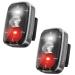LED Safety Light, Clip On Strobe/Running Lights for Runners, Bike Tail Light with 5 Lighting Modes, High Visibility Accessories for Cycling, Hiking, Dogs and Kids 2-Pack Black