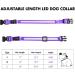 MASBRILL Light Up Dog Collar - USB Rechargeable LED Glow Collar | Waterproof Flashing Bright Purple Collar for Small, Medium, Large Dogs (M) - Buy Online on GoSupps.com