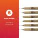 Pigma Micron Fineliner Pens - Archival Black Ink - 03 Point Size, 6 Pack - Ideal for Writing, Drawing, Journaling - Buy Online on GoSupps.com