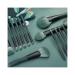 14pcs Green Makeup Brush Set - Synthetic Blending Face & Eye Brushes for Flawless Makeup | International Shipping - Buy Online on GoSupps.com