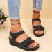 Lausiuoe Women's Arch Support Sandals for Plantar Fasciitis - Orthotic Flip Flops 8.5 W-Black - Buy Online on GoSupps.com