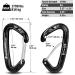 5pcs FresKaro Nano Carabiner Clips - 8kN 1798lbs, Small Sturdy Design, Strong Spring, Choice of 5 Colors - Buy Online on GoSupps.com