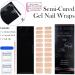 DMQ Gel Nail Stickers 22 PCS Semi Cured Gel Nail Polish Strips Nail Wraps Adhesive Gel Nail Stickers with Nail File Stick Prep Pads & Sealing Strip (UV/LED Lamp Required) Nude Glitter - Buy Online on GoSupps.com