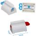 2 Pack Toothpaste Dispenser & Squeezer Holder - Easy Roll for Kids & Adults - Buy Online on GoSupps.com