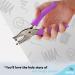 Single Hole Punch Metal Purple  1/4  Hole Puncher with Soft Grip Handles for Paper and Crafts Round Circle Shape  for Kids and Adults  Also Available in Green  Pink  Red  Blue  Grey  1 Pc   by Enday PURPLE 1 - Buy Online on GoSupps.com