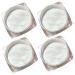 4 Boxes White Aurora Nail Powder  Holographic Pearlescent Glitters