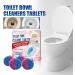 Toilet Toilet Cleaning Block Stains Odors Household Toilet Cleaning Block Household Static Remover for Bed (Blue One Size) Blue One Size - Buy Online on GoSupps.com