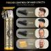 3 in 1 Mini Hair Clippers & Nose Trimmer Set for Men - Cordless & Rechargeable - Zero Gapped T Blade - Gold - Perfect for Barbers and Home Use - Buy Online on GoSupps.com