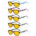 Eyekepper 5 Pack Computer Reading Glasses Cat Eye Blue Light Blocking Readers Amber Tinted +0.00 +0.00 Blue Light Blocking-b90-5 Pairs