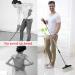 Indoor Upright Broom and Dustpan Set with Lid - Long Handle Sweeper for Home, Office, Kitchen, Garden - Ideal for Pet Hair - Dark Black - Buy Online on GoSupps.com
