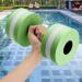 2PCS Aquatic Dumbbell Set Water Aerobics Fitness Equipment for Weight Loss - Green - Buy Online on GoSupps.com