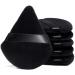 Foonbe Powder Puff Triangle Makeup Puffs for Loose Setting Powder Face Body, Soft Plush Powder Puff, Powder Puffs For Face Powder, Makeup Foundation Puff Makeup Tool (Black)