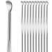 10pcs Sliver Metal Ear Spoon Earwax Curette Remover Earpick Tool Hanging Clean Tool for Ear Key Hanging Key Pendant for Adult Children 10pcs Sliver Earpick
