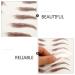 WOONEKY 4 Sheets Waterproof Eyebrow Stickers 6d Hair-like Eyebrows Stickers False Eyebrows Cosmetics Eyebrow Transfer Stickers Artificial Eyebrow Imitation Eyebrow Sticker 21x14.8cm Brown - Buy Online on GoSupps.com