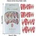 Long Press on Nails Halloween Press on Long Nails with Spider Pattern False Nails for Halloween Full Nails Fake Long Fingernails Various Sizes for Ball Wedding Home Christmas gift - Buy Online on GoSupps.com
