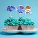 Happy Father's Day Cake Toppers 8Pcs Blue Fathers Day Cake Decoration Mustache Tie Dad Paper Cupcake Picks for Best Dad Father's Day Themed Party Favor Supplies A7FQJCP - Buy Online on GoSupps.com