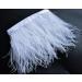 Happy Feather 2 Yards White Ostrich Feathers Trim Fringe - 5-6 inch DIY Dress Sewing Crafts Costumes Decoration - Buy Online on GoSupps.com
