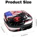 Vintage American Chopper Motorcycle Bag - USA Flag Menstrual Pad & Cup Storage with Zipper - Buy Online on GoSupps.com