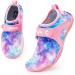 CROVA Kids Water Sports Shoes - Ultra Light Quick-Dry Aqua Socks for Boys Girls - Purple Galaxy Design - Sizes 2.5-10 Toddler/Little Kid - Buy Online on GoSupps.com
