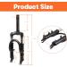 HTBCCHB 12 Inch Front Suspension Fork | Alloy Steel Holder | Motorcycle MTB Bicycle Electric Scooter | Brake Disc Compatible | Electric Bicycle Shock Absorber - Buy Online on GoSupps.com