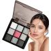 Silver Grey Eyeshadow Palette - Dark Shimmer Hue Rich Pigment Powder Silky Blend Formula Sparkling Metallic Glow | 9 Colors Eye Makeup Long Lasting - Buy Online on GoSupps.com
