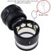 10X Illuminated Jewelers Loupe Magnifier with Interchangeable Reticle Scale and LED Light - 25mm Field of View for Jewelry, Gems, Coins - Hobby Tool with Glass Scale Chart - Buy Online on GoSupps.com