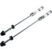 DEER U Road Mountain Bicycle MTB Wheel Hub Quick Release Skewer Pair of Front and Rear Skewers, 145/180mm, Silver - Buy Online on GoSupps.com