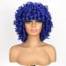 Shop Porsmeer Synthetic Afro Wig for Women & Men - Large Curly Bob Blue Halloween Cosplay Wig - Buy Online on GoSupps.com