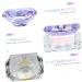 minkissy Nail Art Crystal Cup Cosmetics Cover Glass Purple Manicure 6.5x8cm Purple - Buy Online on GoSupps.com