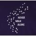 Shirtracer Women's Shirt - Perfect Gift for Dog Owners - Never Walk Alone Paw Prints in Purple (Size L) - Buy Online on GoSupps.com