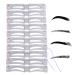 Reusable Eyebrow Template | 12 Stencil Set for Women's Eyebrow - Multi-Purpose Eyebrow Shaping Tool for Parties Dating Travel and Proms