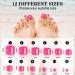 12 Color Press-On Toenails - 288 PCS Short Square with Glue | Glossy Glitter & French Tip Options for Summer - Buy Online on GoSupps.com