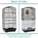 ASOCEA Universal Adjustable Bird Cage Seed Catcher - Nylon Mesh Net for Parrot, Parakeet, Macaw, African Round & Square Cages - Buy Online on GoSupps.com