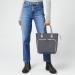 Luxja Small Knitting Tote Bag - Yarn Storage for Projects, Needles, Hooks & Accessories (Gray) - Buy Online on GoSupps.com
