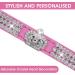 cobee Rhinestone Dog Cat Collar Bling Adjustable Pet Collar PU Leather Puppy Collar Crystal Cat Collars for Small Dogs Cats(Rose Red) - Buy Online on GoSupps.com