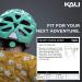 Kali Protectives Chakra Child Bicycle Helmet - Small Monster Orange | Dial-Fit, In-Mould Bike Helmet with Visor and 21 Vents - Buy Online on GoSupps.com