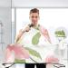 Waterproof Barber Cape with Rose Flower & Cheetah Pattern - Unisex Hair Cutting Bib for Men | Shop Now - Buy Online on GoSupps.com